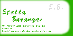 stella baranyai business card